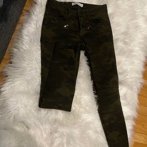 Zara Camo Motorcycle jeans.